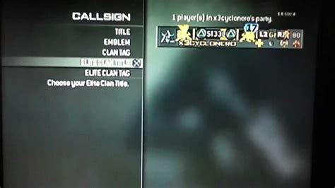 Mw3 Button Clan L2 R2 Ps3 Clan Tag Online YouTube