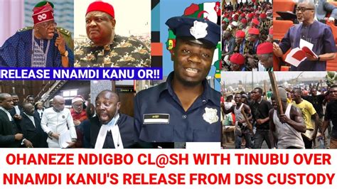 Ohaneze Ndigbo Cl sh With Tinubu Over Nnamdi Kanu s Detention As Añgŕy