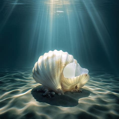 Premium Ai Image Sea Shell At The Beach