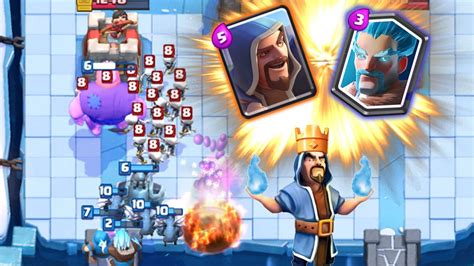 El Mejor Mazo Con Mago De Hielo En Clash Royale ¡el Poder De Los Magos Youtube