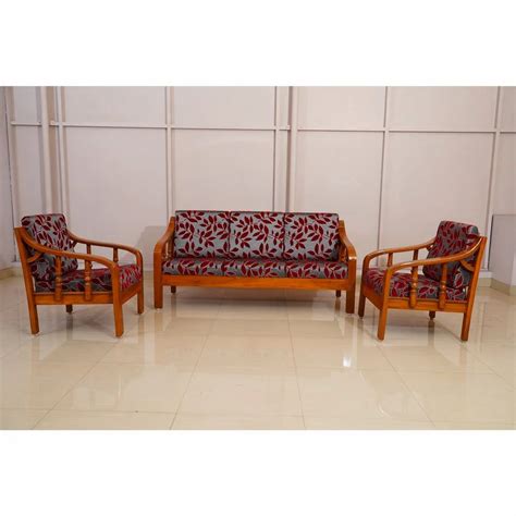 Seater Teak Wooden Sofa Set At Rs Set Wooden Sofa Set In