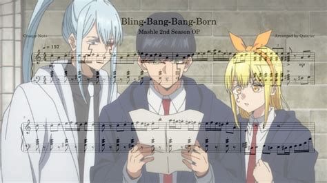 [piano Sheet Music] Creepy Nuts Bling Bang Bang Born Mashle 2nd