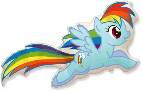 Balon Foliowy Kucyk Rainbow Dash Pony Urodziny Hel Allegro Pl