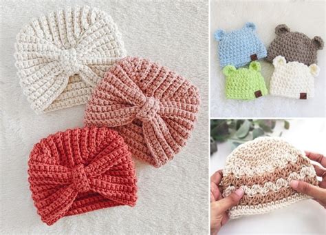 Baby Beanie Crochet Pattern 6-12 Months - Pattern Center