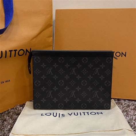 Jual LOUIS VUITTON POCHETTE VOYAGE MONOGRAM ECLIPSE Shopee Indonesia