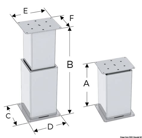 Square Electrical Pedestal 2 3 Stage 12v 12mmsec