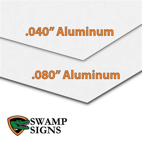 .080" Custom Aluminum Metal Signs - Swamp Signs