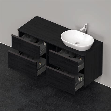 Duravit D Neo 1400mm Wide 4 Drawer Wall Mounted Vanity Unit