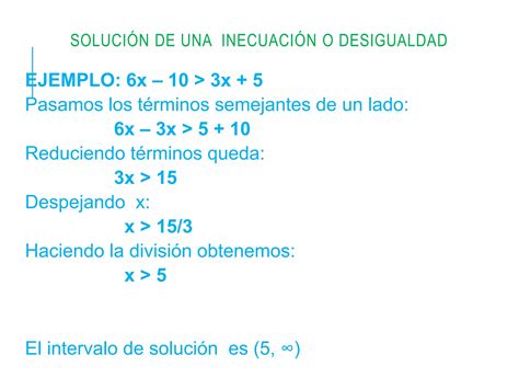 Inecuaciones Y Desigualdades Ppt