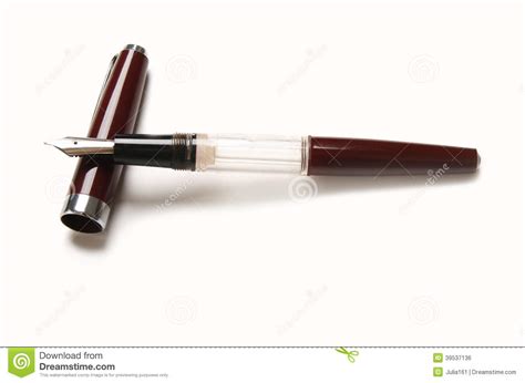 Vintage Fountain Demonstrator Pen Stock Photo - Image of plastic, white ...