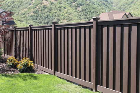 Trex Seclusions 6 Ft X 8 Ft Woodland Brown Wood Plastic Composite Board On Board Privacy Fence