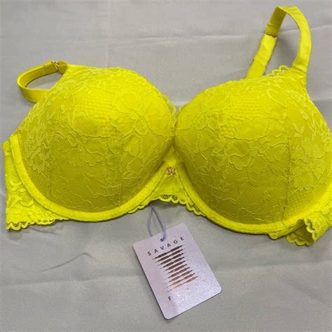 Savage X Fenty Intimates And Sleepwear Savage X Fenty Floral Lace Push Up Bra Poshmark