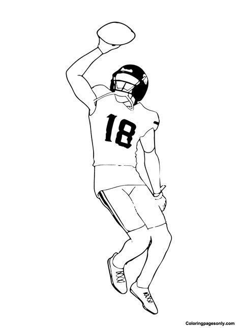 Pic Of Justin Jefferson Coloring Page Jefferson Coloring Page Page For