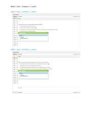 Mgmt Week Quiz Docx Week Quiz Chapters And Week