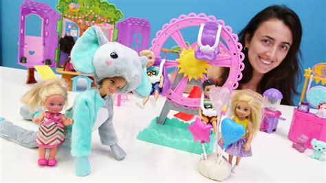 Barbie oyunları Sevcan Barbie için lunaparkta animatör olarak iş