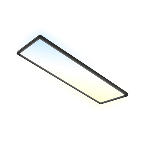 Panneau Led Slim Noir Ultra Plat Cct X Cm Luminaire Fr