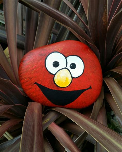 20 Rock Painting Ideas For Kids Sesame Street Inspired