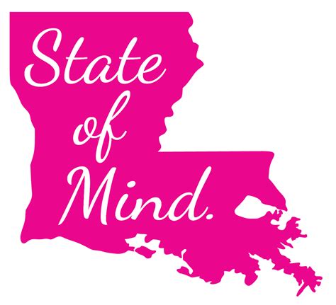 Louisiana State Of Mind Vinyl Decal Forsyth Creative Shop