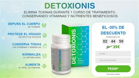 Detoxionis Elimina Toxinas Durante Curso De Tratamiento Vitaminas Y