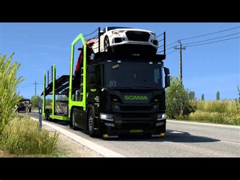 Euro Truck Simulator 2 Scania P Car Transporter HUNGARY MAP