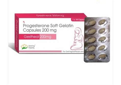 Progesteron Gestheal 200 Mg Soft Gelatin Capsules, Packaging Type ...