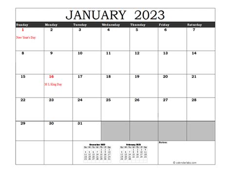 Best 2023 Calendar In Excel Photos Calendar With Holidays Printable