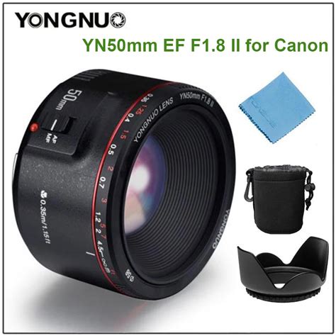 Yongnuo Yn50mm F1 8 Ii Lens Fixed Focus Lens Ef 50mm F 1 8 Af Mf Lense