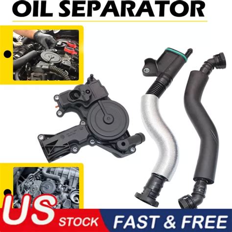 PCV VALVE ENGINE Crankcase Vent Oil Separator Breather Hose Kit For