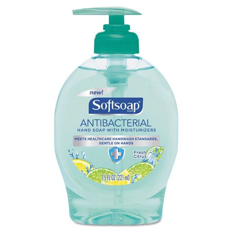 Softsoap Fresh Citrus Antibacterial Liquid Hand Soap With Moisturizers 7 5 Ounce Pump Pack Of 6