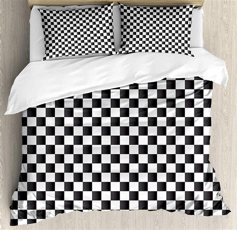 Amazon Libaoge 4 Piece Bed Sheets Set Monochrome Composition With