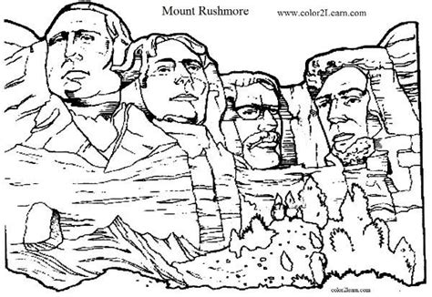 Mount Rushmore Coloring Page at GetColorings.com | Free printable ...