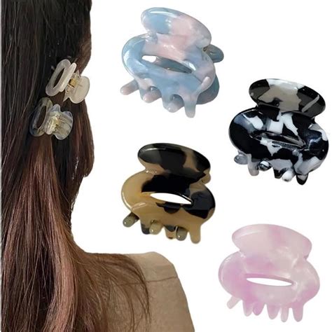 Pcs Mini Pinces Cheveux Antid Rapantes En Plastique Mini Pinces