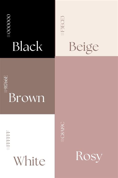 Inspira O De Paleta De Cores Paleta De Cores Elegante Nude Color Palette Pantone Colour