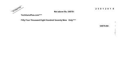 Cheque Printing Format In Excel Pdf