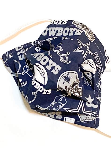 Dallas Cowboys Mask Cowboys Texas Football Lover Mask Etsy