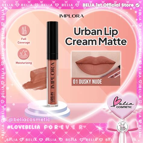 Jual Belia Implora Urban Lip Cream Matte Dusky Nude Lipstick