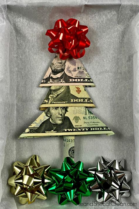 How To Fold A Christmas Money Tree