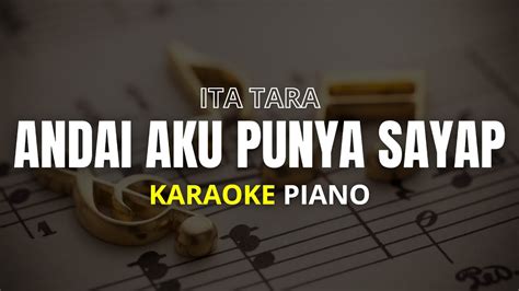 Andaikan Aku Punya Sayap Ita Tara Karaoke Lagu Anak Anak Youtube