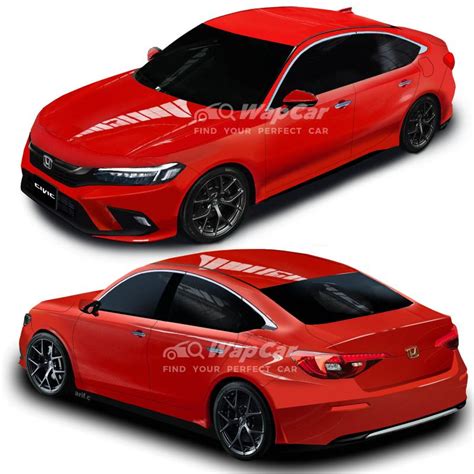 Honda Civic Th Gen Rendered Looks Like The Accord Wapcar