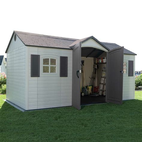 Lifetime Side Entry 15 Ft W X 8 Ft D Plastic Storage Shed Reviews