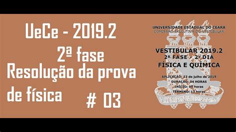 Resolu O Da Prova De F Sica Uece Fase Quest O