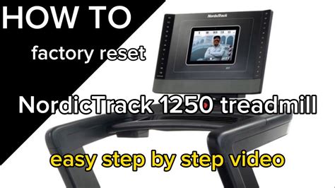 How To Factory Reset Nordictrack Treadmill Also Known As