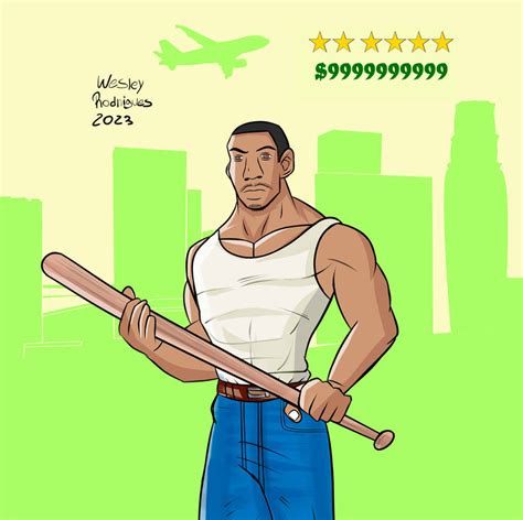 Cj Carl Johnson By Wes90s On Deviantart