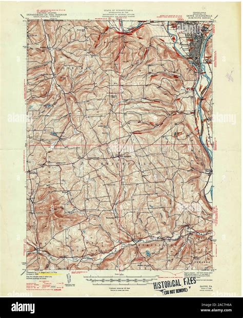 Sayre Pennsylvania Map Hi Res Stock Photography And Images Alamy