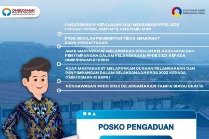 Ombudsman Kepri Buka Posko Pengaduan PPDB 2023 Begini Cara Membuat