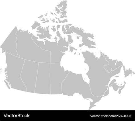 Canadian Provinces Blank Map