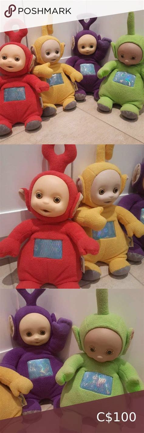 Teletubbies Bundle Of 4 Vintage Talking Plush Dolls In Great Condition