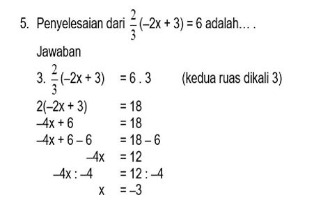 20 Latihan Soal Tes Sumatif Pas Matematika Kelas 7 Smp Mts Kurmer Beserta Kunci Jawaban Dan