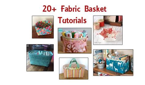 20 Free Fabric Basket Tutorials Freemotion By The River