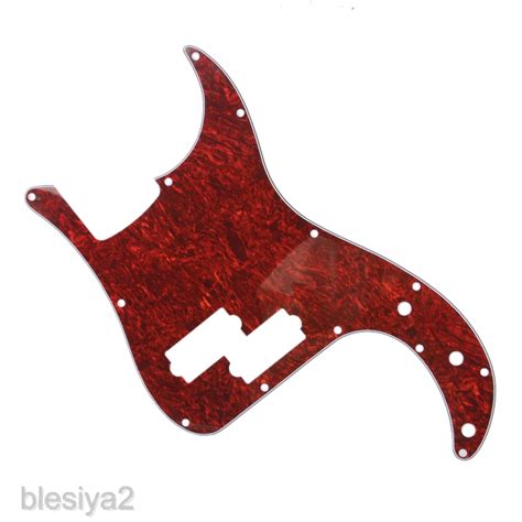 Red Tortoise Shell Pickguard Ply Holes Anti Scratch For Bass Pb